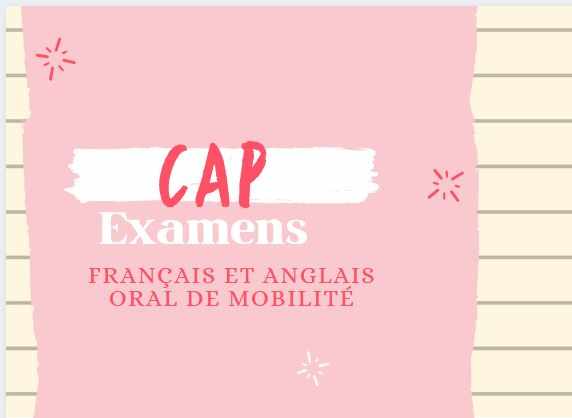 CAP : français et anglais