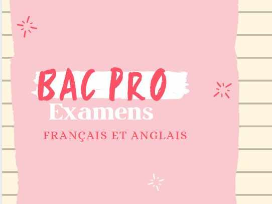 Bac Pro : français et anglais