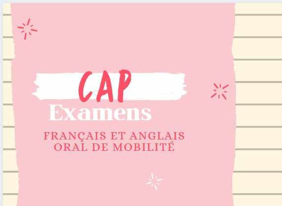 CAP : français et anglais